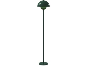 Lampadaire acier vert avec interrupteur au pied e27 evryae