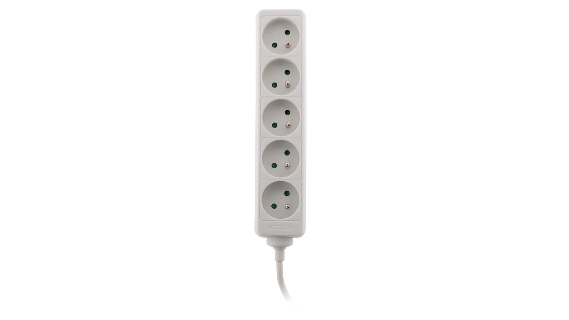 Multiprise bloc 5x16A blanche - câble de 1 mètre ZENITECH 4 Conforama