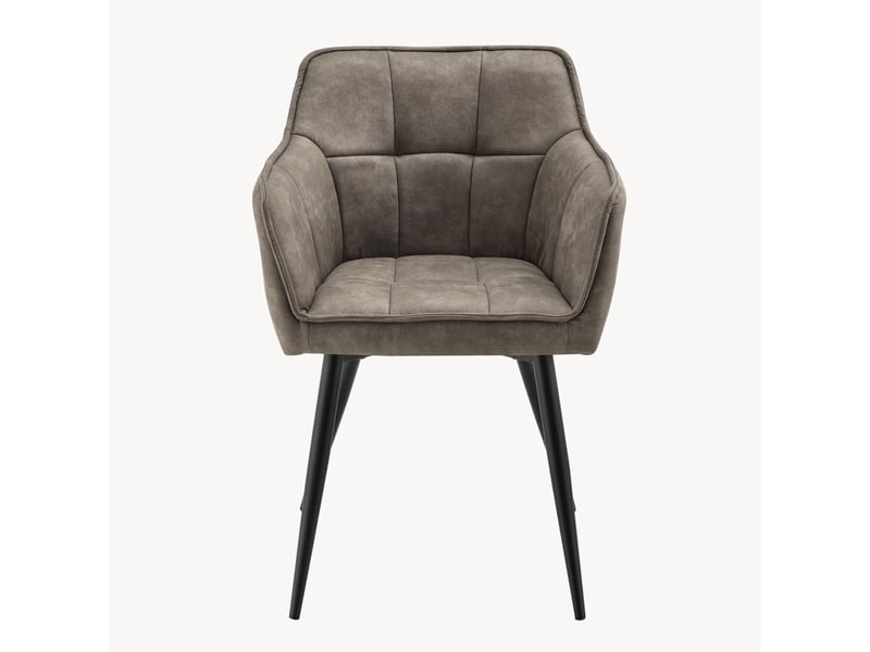  Chaise de salle à manger Birmingham simili-daim taupe [en.casa] Birmingham - Conforama C