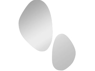 Miroir forme atypique à fixer coloris noir <strong>VIVRYN</strong> <strong></strong> - 70 cm x 46 cm