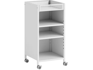 Bibliotheque coloris  blanc 3 étagère(s) <strong>DESVIAE</strong> <strong></strong> - 35 cm x 69.5 cm
