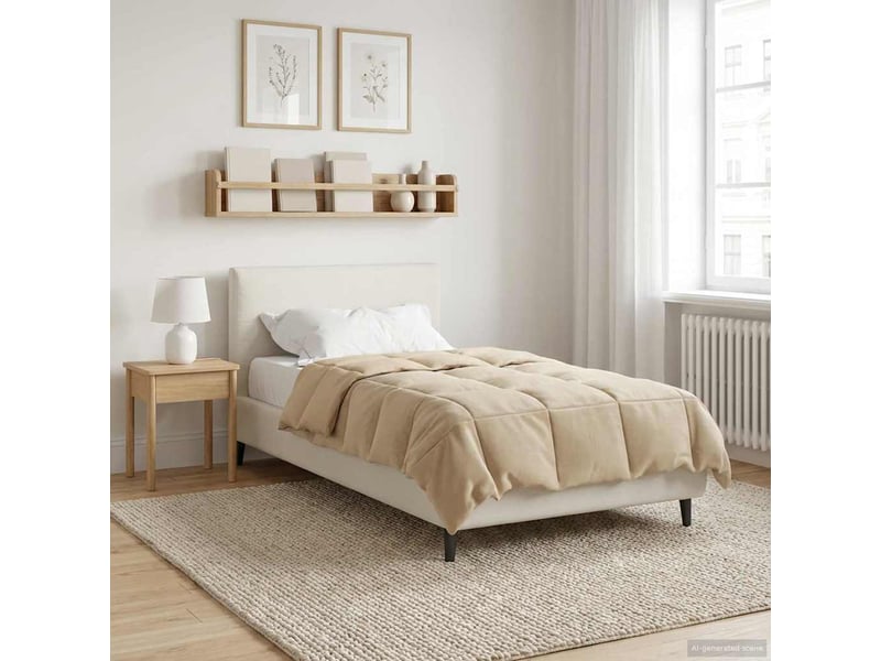  Duvet - couette complet toute l'année 135 x 200 cm 4 saisons crème  - Conforama B