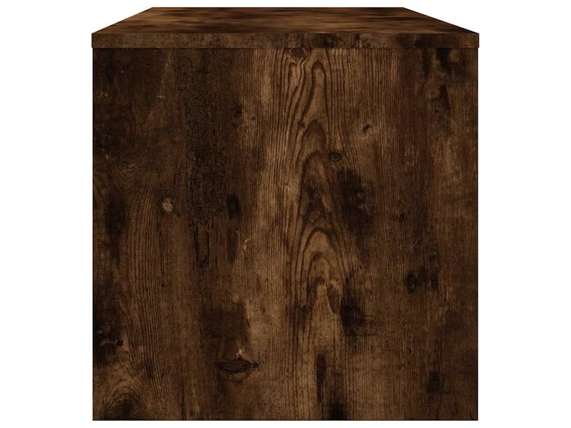  Meuble tv - banc tv - meuble de rangement chêne fumé 100x40x40 cm bois d'ingénierie  - Conforama E