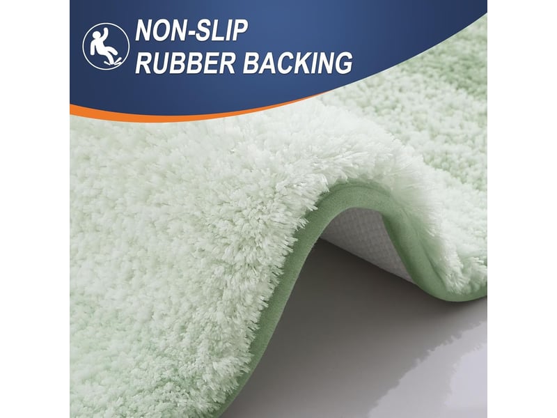  Tapis de bain en microfibre - 24 x 36 pouces - vert sauge  - Conforama E