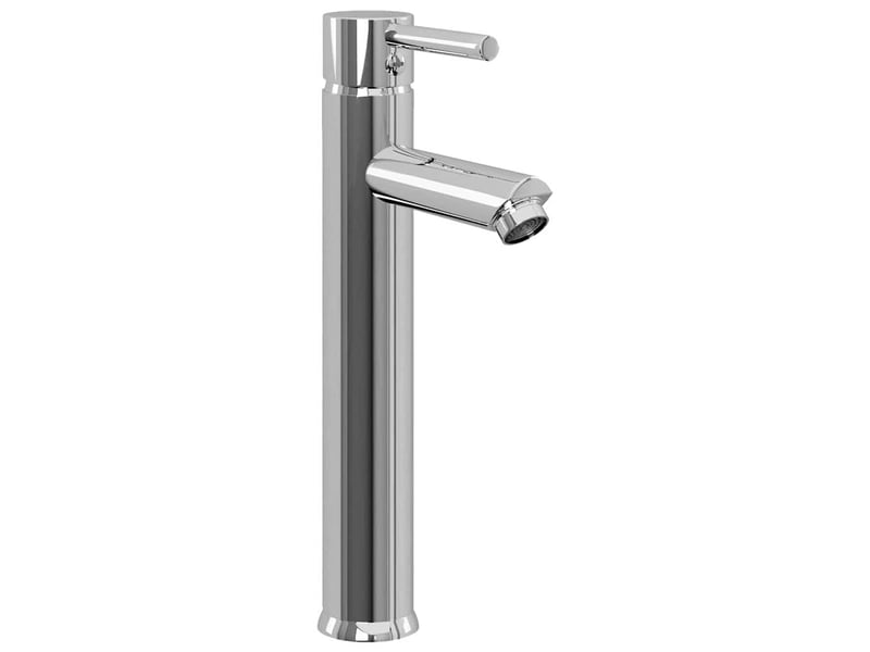 Lavabo de bain, vasque à poser avec robinet et drain à poussoir verre trempé cf65649 - Conforama C