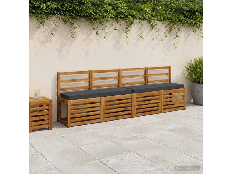 Lot de 2 coussins de banc, coussins d'assise vught 100 % polyester cf58371  - Conforama B