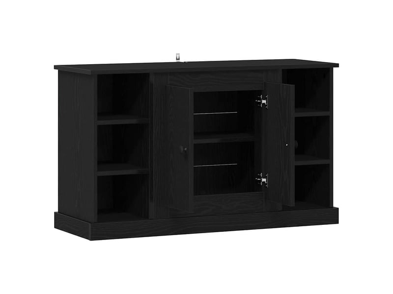  Buffet - bahut - meuble de rangement chêne noir 100 x 35,5 x 60 cm bois d'ingénierie  - Conforama E