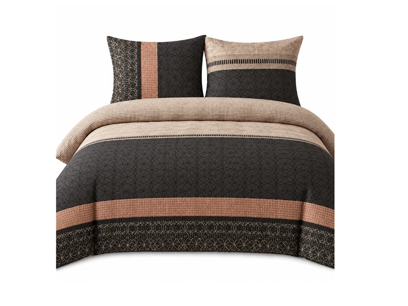  Parure de lit 220x240 cm coton lilas PD25959 - Conforama A