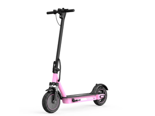 Trottinette électrique hiqis d9, pneus alvéolés 10, application intelligente, rose