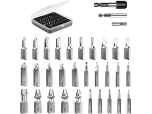 Kit d'extracteur de vis cassé, 33 pcs easy out set d'extraction de vis cassées
