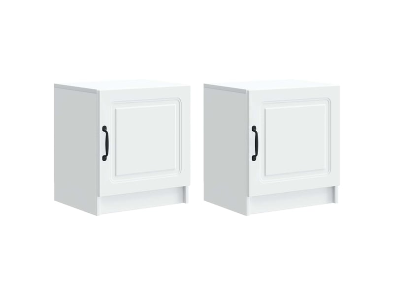  Table de chevet - cabinet de chevet - table de nuit 2 pièces blanc 43 x 34,5 x 47 cm  - Conforama A