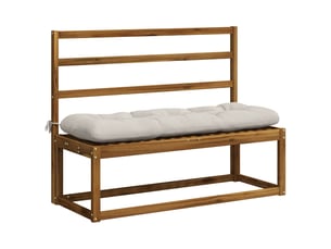 Coussin de banc, coussin d'assise, coussin de canapé vianen 100 % polyester blanc 100 x 40 x 12 cm cf53954