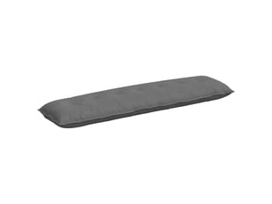 Coussin de dos, coussin de dossier gris foncé 200 x 50 cm tissu en microfibre cf54712