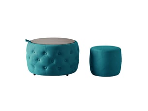 Banquette lit convertible couchage Occasionnel <strong>DESMIU</strong> <strong></strong> bleu