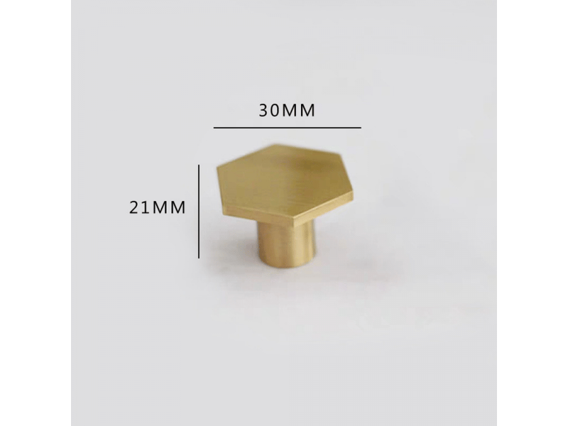  Poignée - cuivre - adaptée aux placards, tiroirs - 10 pièces - 30*21mm - or  - Conforama D