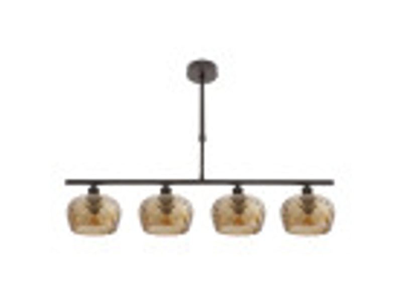  Fabrilamp estela, lampe, moderne, 4 x e14, marron, 45-57 x 75 x 13 cm 196854002 - Conforama B