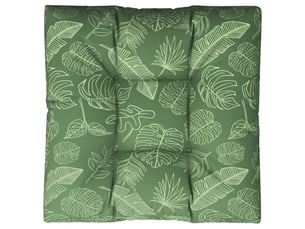Coussin de palette, coussin de chaise, coussin de canapé motif de feuilles 70x70x12 cm tissu cf55393