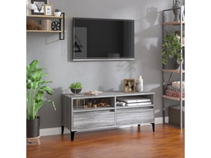 Meuble tv coloris gris 100 cm <strong></strong>  <strong></strong>