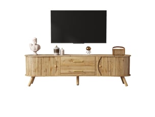 Meuble tv coloris naturel 160 cm <strong></strong> <strong>Bubbly</strong>