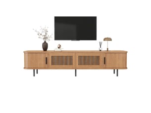 Meuble tv coloris naturel 180 cm <strong></strong>  <strong></strong>