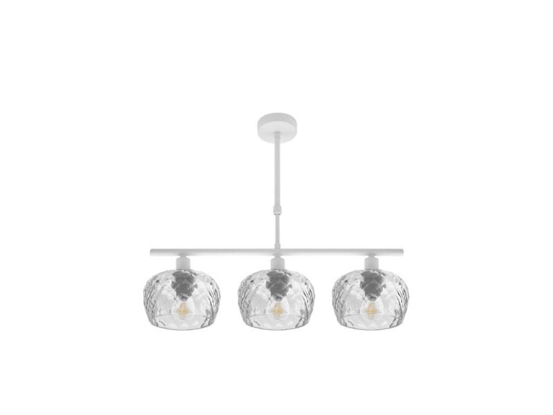  Fabrilamp estela, lampe, moderne, 3 x e14, blanc, 45-57 x 55 x 13 cm 196853001 - Conforama A
