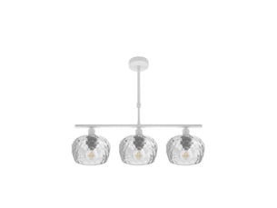 Fabrilamp estela, lampe, moderne, 3 x e14, blanc, 45-57 x 55 x 13 cm
