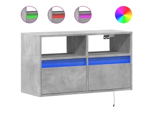 Meuble tv coloris gris 80 cm <strong></strong> <strong></strong>