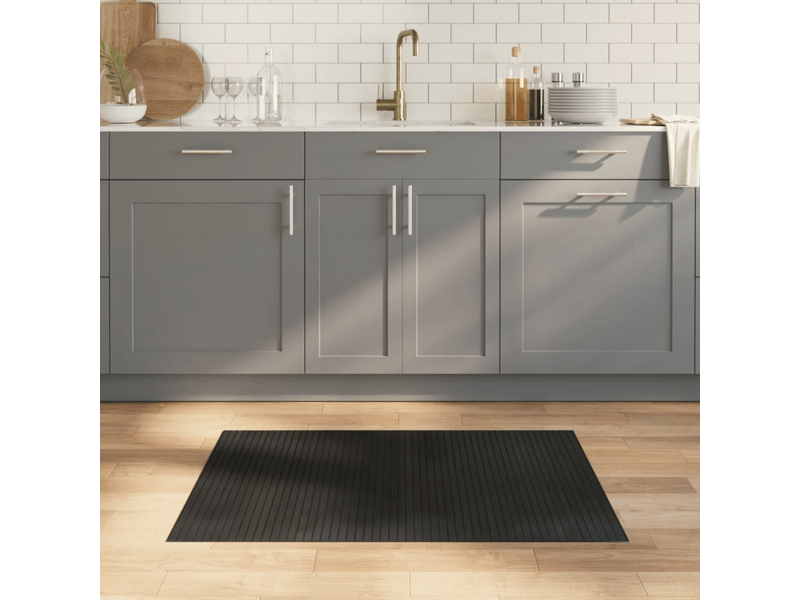  Tapis rectangulaire en bambou noir 70x100 cm - comfortxl 376738 - Conforama B