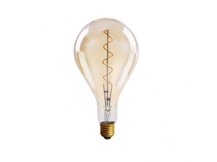 Ampoule led filament fabrilamp vintage deco gran tamaño e27 4 w 300 lm 3000 k ambre ø 125 mm