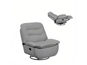 Fauteuil relax manuel  <strong>COVREO </strong> Tissu gris