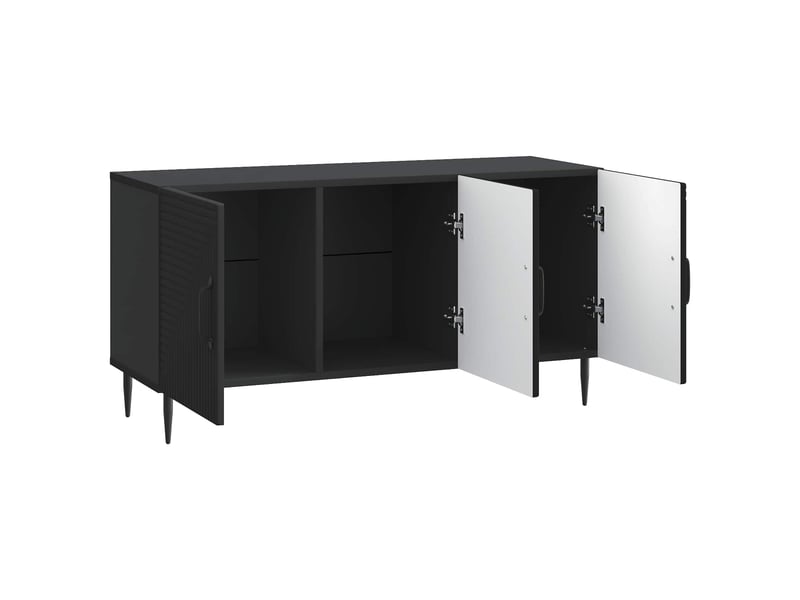  Meuble tv - banc tv - meuble de rangement noir 99 x 34,5 x 50 cm bois d'ingénierie  - Conforama E