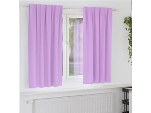 Lot de 2 rideaux occultants, rideaux black-out avec anneaux pourpre 175 x 140 cm cf44732