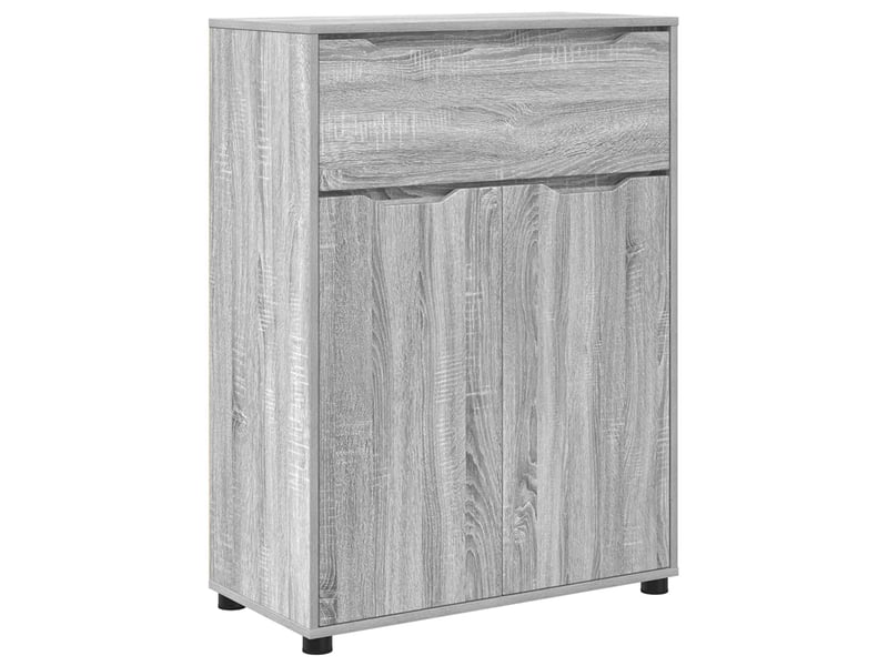 Cabinet de salle de bain, meuble de rangement gris sonoma 72.5x36.5x100 cm - Conforama A