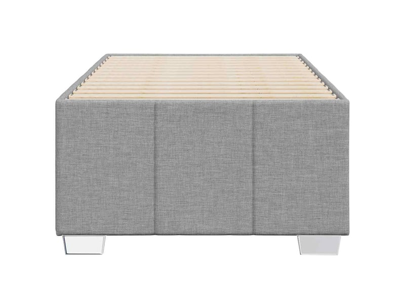  Lit simple- lit adulte -  cadre de lit sans matelas gris clair 100x200 cm tissu  - Conforama C