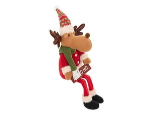 Renne de noël snovi assis h. 64 cm