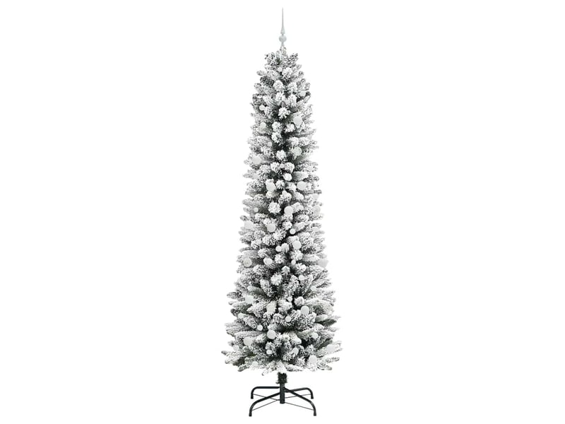  Sapin de noël artificiel, arbre de noël blanc 240 cm pvc, métal et plastique shl1620  - Conforama D