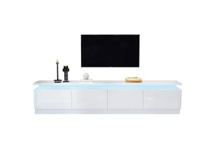 Meuble tv coloris blanc 180 cm <strong></strong>  <strong></strong>