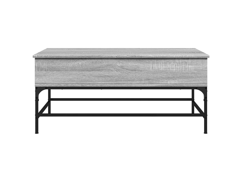  Table basse - table de salon - table à thé sonoma gris 100x50x45 cm bois d'ingénierie et métal  - Conforama E