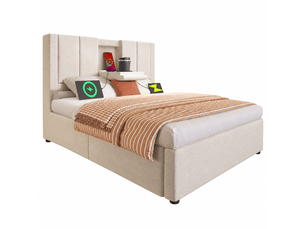 Lit coffre 90x200 cm <strong></strong> <strong>Bliss Lite</strong> coloris beige