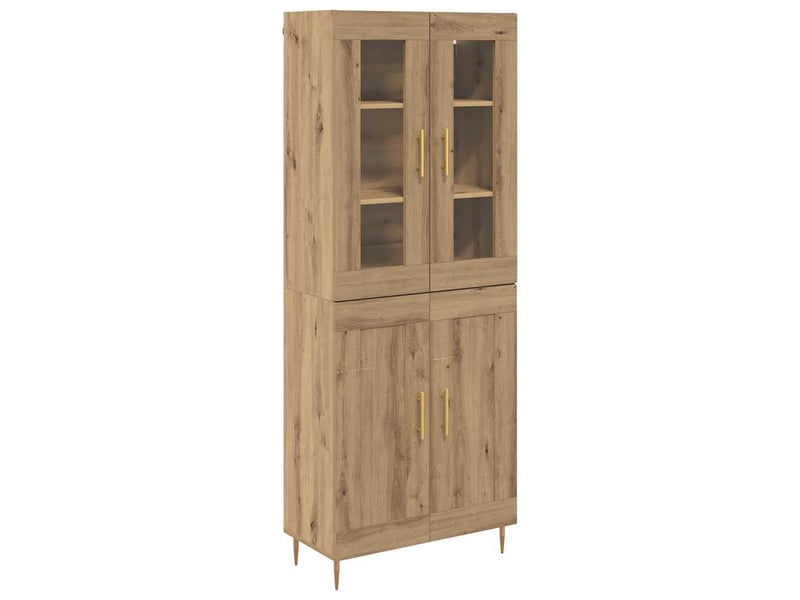  Buffet - haut armoire 2 pc chêne artisanal 69,5 x 34 x 180 cm  - Conforama A