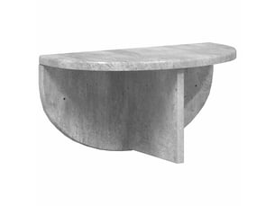 Étagère flottante, étagère suspendue montage mural gris béton 38 x 19 x 19 cm cf42535
