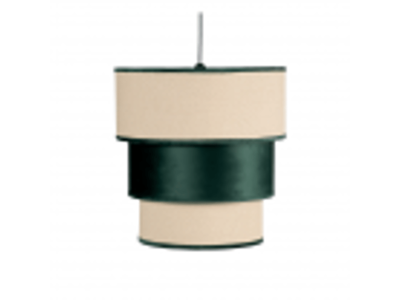  Suspension fabrilamp lúcio e27 coloris vert ø 37 cm hauteur réglable 50-95 cm 130591006 - Conforama B