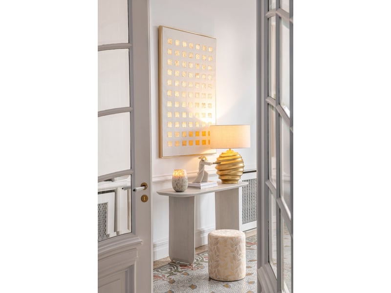  Tableau déco squares milo 100x140cm doré  - Conforama D