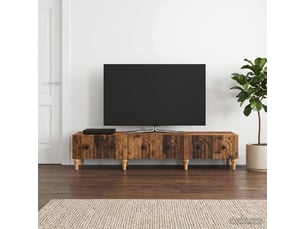 Meuble tv coloris marron 147 cm <strong></strong>  <strong></strong>