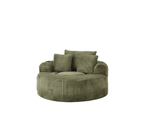 Fauteuil fixe SWEIKO  Velours côtelé vert