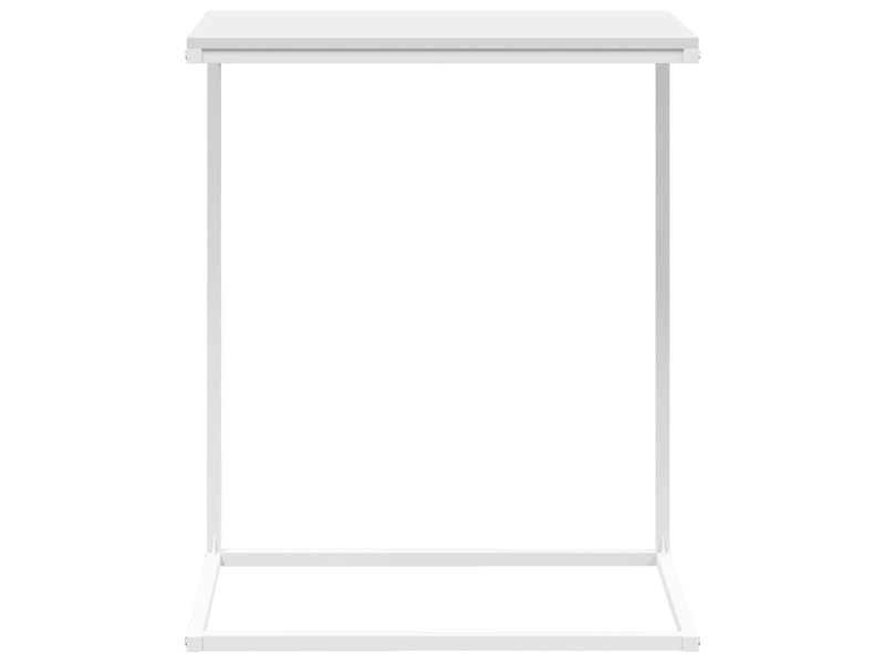  Table d'appoint | bout de canapé table basse blanc 55x35x66 cm bois d'ingénierie shl5086  - Conforama D