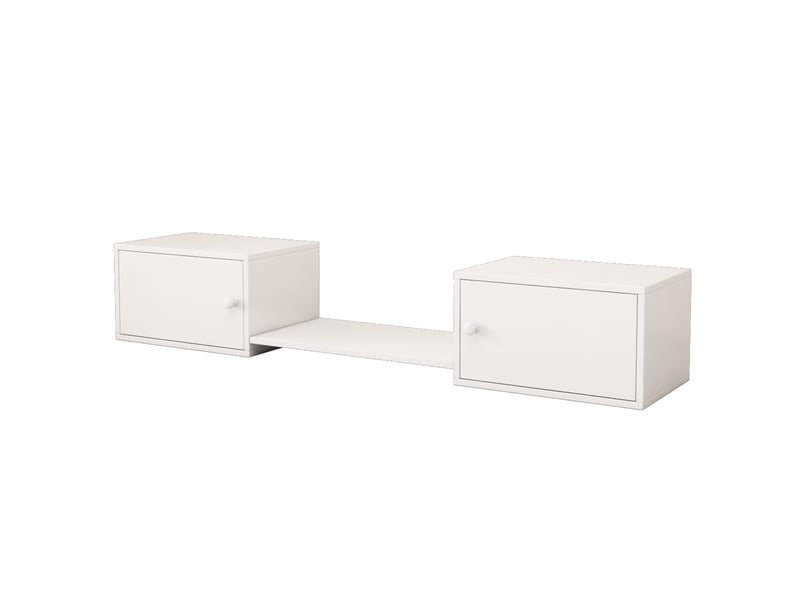  Meuble à chaussures et banc d'entrée, utilisable sous lit superposé, 189*40*34.5cm, blanc avec rangement  - Conforama A