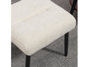 Banquette lit convertible couchage Occasionnel <strong>DESMIU</strong> <strong></strong> blanc