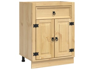 Meuble de cuisine - armoire ski brun miel 60 x 46 x 81,5 cm pin massif