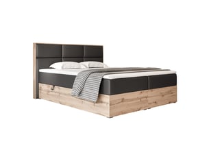Lit coffre 180x200 cm <strong>IDOHOME</strong>  <strong>LAVIO</strong> coloris noir